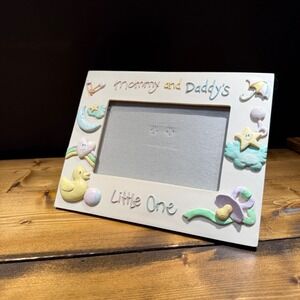 Russ Berrie Mommy and Daddys Little‎ One Ceramic 4x6 Photo Frame Pastel